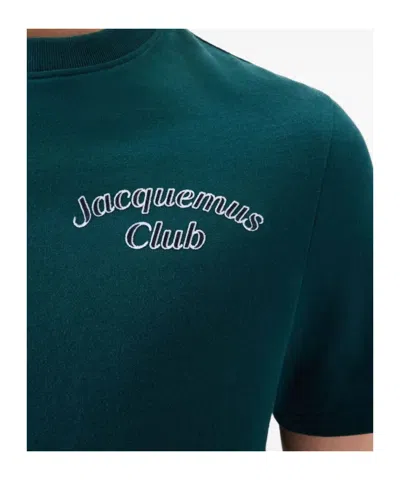 Jacquemus Le T-shirt Club Cotton T-shirt In Green