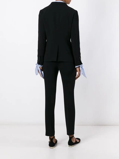 Shop Alberto Biani Three Button Blazer In Black