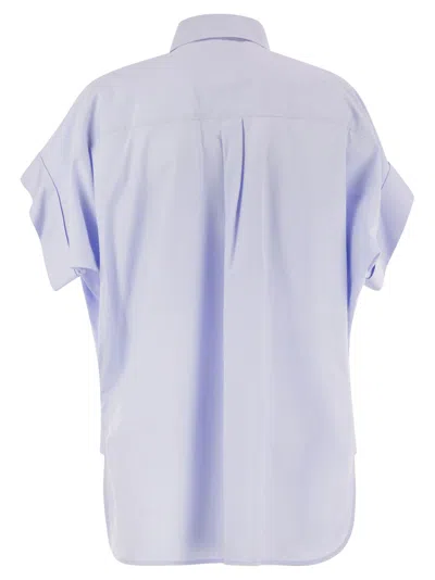 Weekend Max Mara Short-sleeved Shirt In Blue