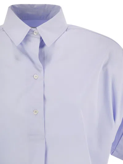 Weekend Max Mara Short-sleeved Shirt In Blue