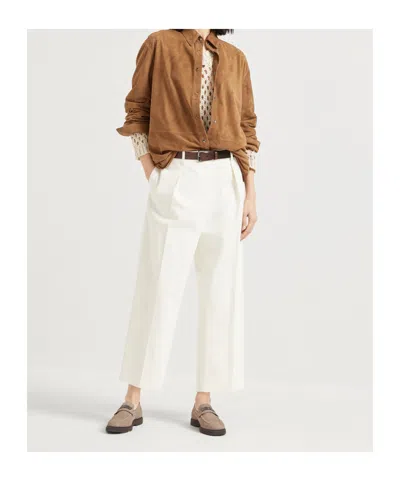 Brunello Cucinelli Sequined Open-knit Silk Sweater In Neutral