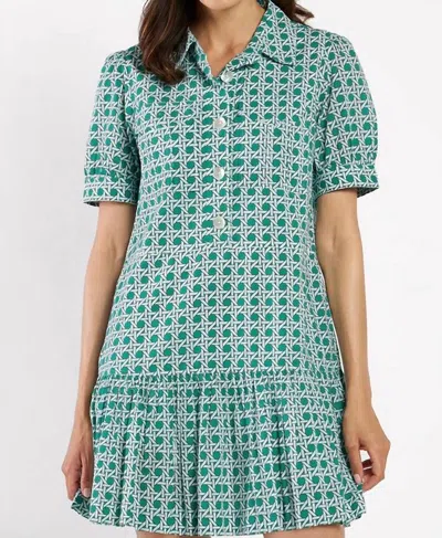 Jude Connally Harriet Dress In Rattan Jade In Green