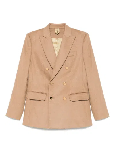 Max Mara Zibellinati Camel Drap Blazer In Sand