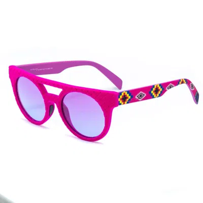 Italia Independent Multi Acetate Sunglasses In Purple