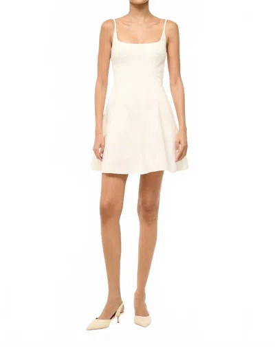 Staud Wylie Mini Dress In White