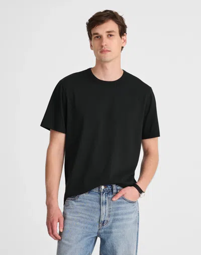 Madewell Garment-dyed Allday Crewneck Tee In True Black