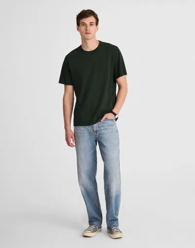 Madewell Garment-dyed Allday Crewneck Tee In True Black
