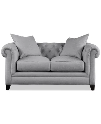 Jonathan Louis Kallison Fabric Loveseat, Exclusively At Macy's In Gray
