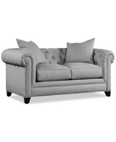 Jonathan Louis Kallison Fabric Loveseat, Exclusively At Macy's In Gray