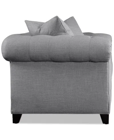 Jonathan Louis Kallison Fabric Loveseat, Exclusively At Macy's In Gray