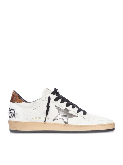 Golden Goose Leather Sneakers Star Detail In White
