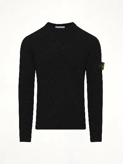 Stone Island Turtleneck Sweater In Black