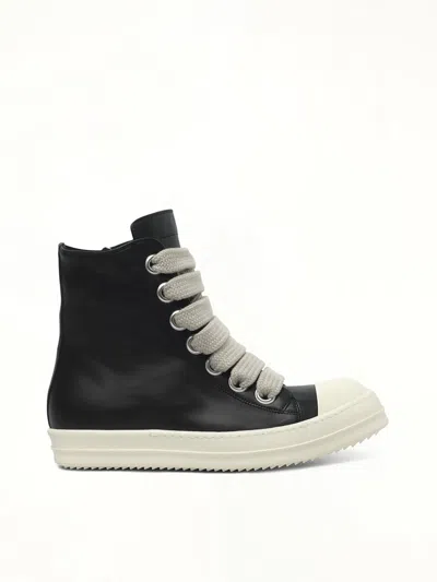 Rick Owens Black Concordians Jumbolace Sneakers In Black