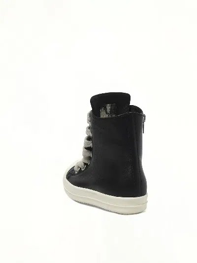 Rick Owens Black Concordians Jumbolace Sneakers In Black