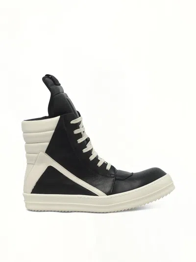Rick Owens Geometric High-top Sneakers Unique Laces In Multi