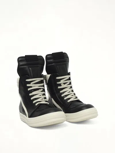 Rick Owens Geometric High-top Sneakers Unique Laces In Multi