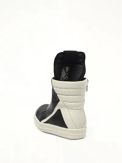Rick Owens Geometric High-top Sneakers Unique Laces In Multi
