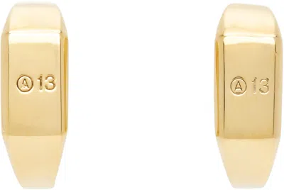 Numbering #7124 Earrings In Gold