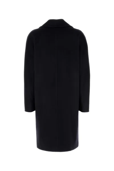 Max Mara Cappotto Kent In Lana Nera  Donna In Blue