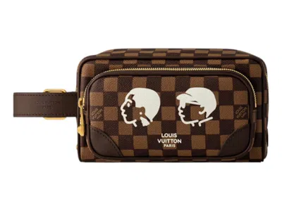Pre-owned Louis Vuitton X Nigo Dopp Kit In Brown