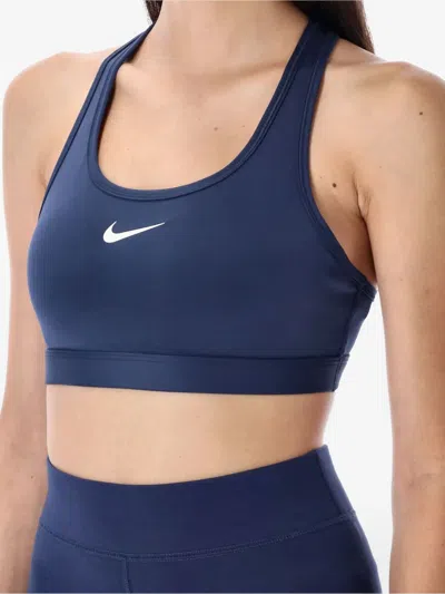 Nike Women's Swoosh Medium Support Sports Bra In Blue