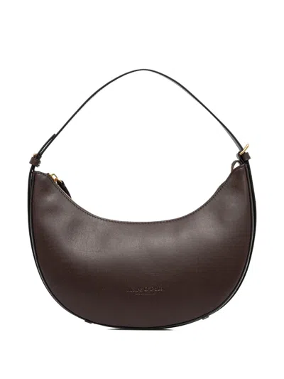 Marc O'polo Small Curved-shape Shoulder Bag In Brown