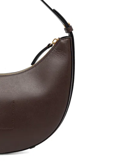 Marc O'polo Small Curved-shape Shoulder Bag In Brown