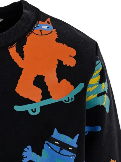 滑板小猫短裤套装