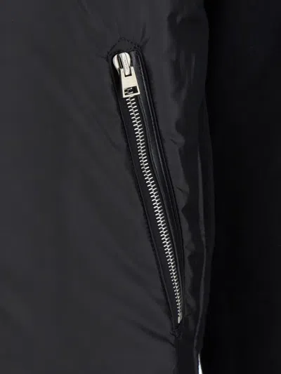 Tom Ford Light Nylon Merino Zip Through In Black