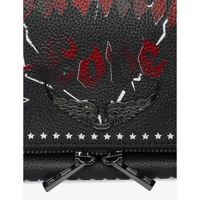 Zadig & Voltaire Punk Star Shoulder Bag In Black