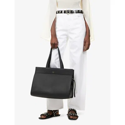 Khaite Womens Black Crosby Leather Top-handle Bag In Black