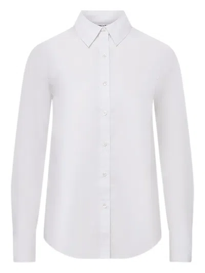 长袖扣角领衬衫