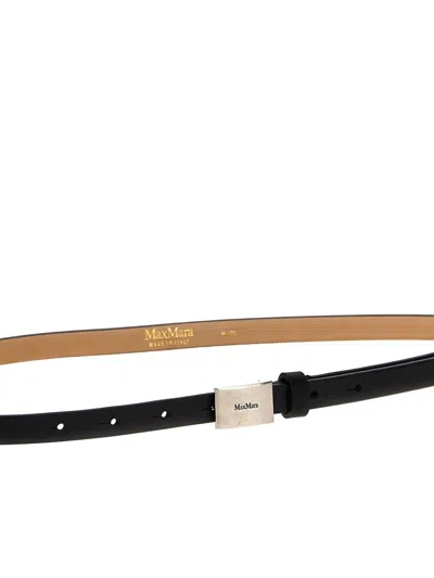 Max Mara 'plate' Belt In Black