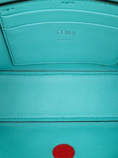 Pre-owned Fendi 2000-2010 Mini Leather Baguette Satchel In Red