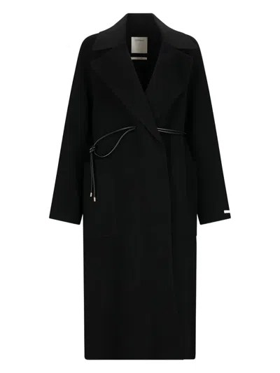 Sportmax Black Abbot Coat In Black