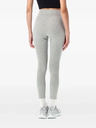 Nike 7/8 Length High-waisted Stretch Leggings In Gray