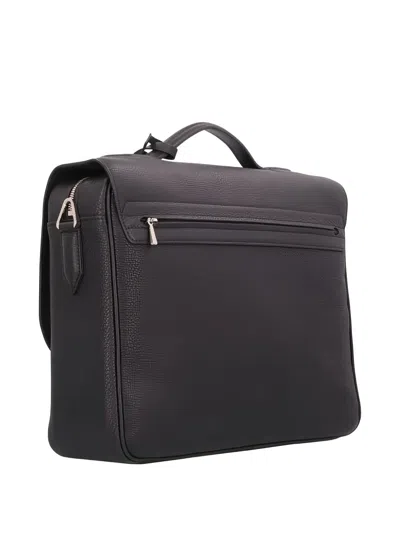 Longchamp Ulysse Leather Briefcase In Black