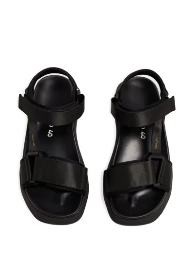 Onwuad Platform Touch-strap Sandals In Black