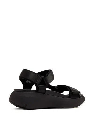 Onwuad Platform Touch-strap Sandals In Black
