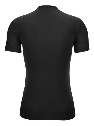 Versace Jeans Couture "v-emblem" Logo T-shirt In Black