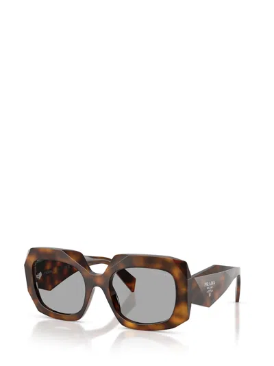 Prada Full Frame Sunglasses In Brown