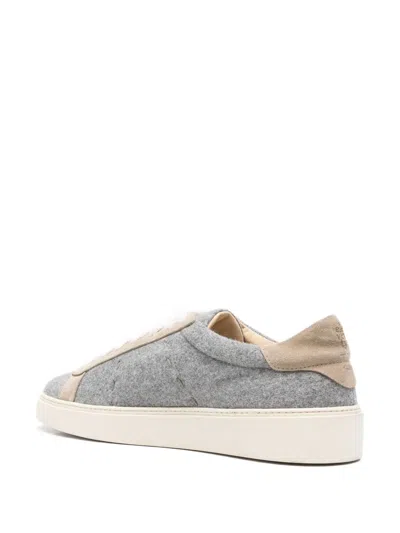 Eleventy Wool-blend Trainers In Gray