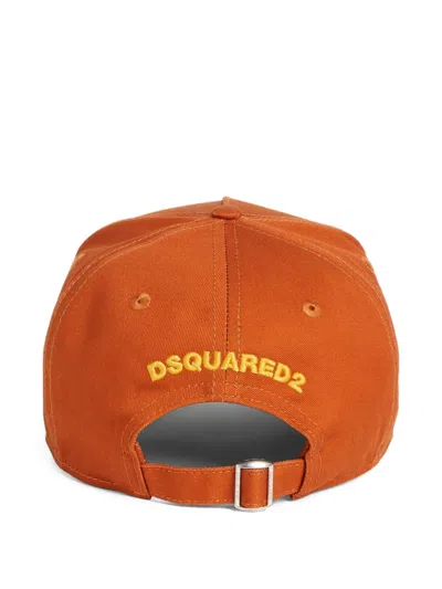 Dsquared2 Canadian-patch Baseball Cap In Orange