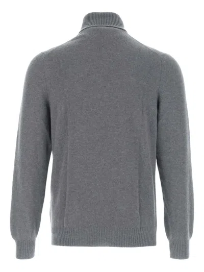 Fedeli Turtleneck Cashmere Sweater In Gray