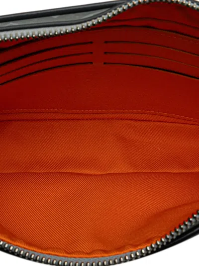 Pre-owned Louis Vuitton 2018 Monogram Satellite Alpha Clutch Bag In Gray