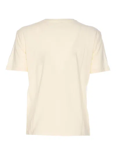 Twinset T-shirt Regular Avec Broderie Et Logo In Neutral