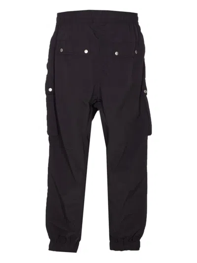 Thom Krom Elasticated-waist Cargo Trousers In Black