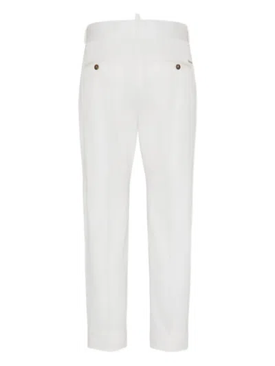 Dsquared2 Tailored Trousers In White