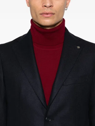 Tagliatore Patch-pocket Two-button Jacket In Black