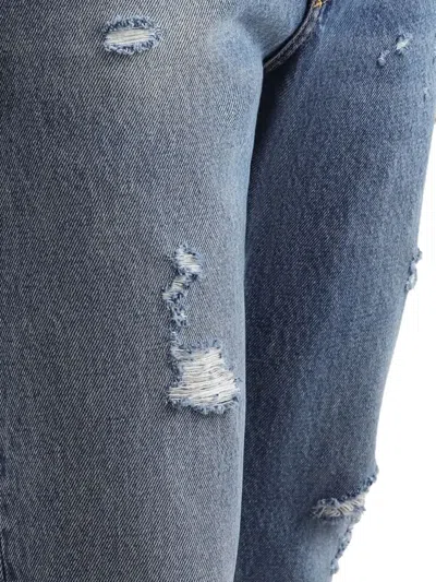Dolce & Gabbana Distressed Denim Jeans In Blue